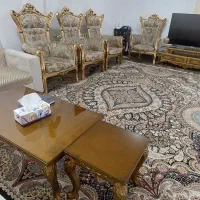 یک دست ۹نفر مبل استیل جنس چوب|مبلمان خانگی و میز عسلی|رشت, استادسرا|دیوار