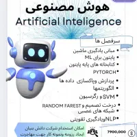 آموزش هوش مصنوعی،یادگیری ماشین،پردازش تصویر