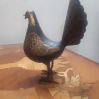 یک جفت کبوتر فلزی طلاکوب /۱۵۰ساله|کلکسیون اشیاء عتیقه|آمل, |دیوار