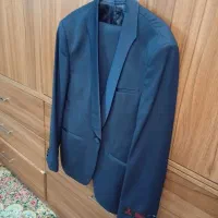 کت شلوار سورمه ای روشن سایز 48