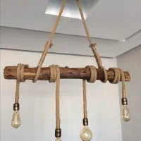 لوسترهای سبک روستیک چوبی