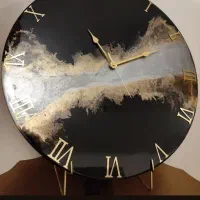 ساعت دیواری رزینی دست ساز  جدید