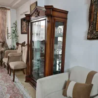 بوفه بزرگ چوب گردو محکم با ارتفاع دو متر در یک|بوفه، ویترین، کنسول|کرمانشاه, |دیوار