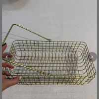 سبد دسته دار h&m فلزی طلایی|صنایع دستی و سایر لوازم تزئینی|تهران, جنت‌آباد مرکزی|دیوار