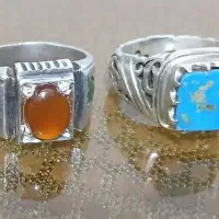 انگشتر زمرد عقیق یمنی فیروزه نیشابور جواهری قدیمی