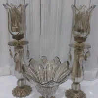 ست شمعدان ومیوه خوری|صنایع دستی و سایر لوازم تزئینی|تهران, شمیران‌نو|دیوار