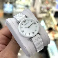 ساعت سرامیکی سفید زنانه امپریو آرمانی ژاپن