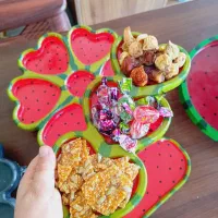 گیفت دکوری و ظروف یلدایی سنگ مصنوعی خاص و شیک