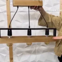 لوستر و ساعت چوبی|لوستر و چراغ آویز|خرمآباد, |دیوار