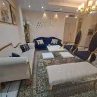 مبل راحتی گلایل ۸ نفره.  و.  میز تلویزیون