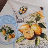 ست دستمال و حوله اشپرخانه