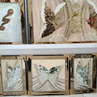 تابلو ایینه کاری شاین طرح پروانه ای، وان یکاد و...|تابلو، نقاشی، عکس|نسیمشهر, |دیوار