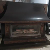 شومینه دوشعله چدنی گلکاران|بخاری، هیتر، شومینه|سلماس, |دیوار