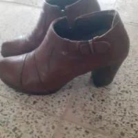 پوتین ساق کوتاه چرم اصل بادوام