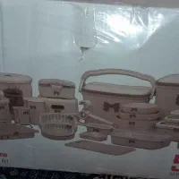 پک کامل وسایل پلاستیک عروس طوسی