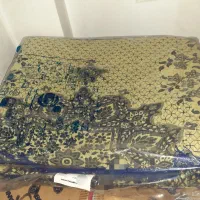 روفرشی ۱۲متری سرمه ای کرم،استفاده نشده،خشکشویی شده