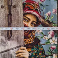 فرش دستباف دختر انتظار|تابلو فرش|اصفهان, سپاهانشهر|دیوار