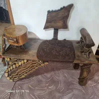 میز تلفن جنس چوب جنگلی