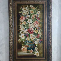 تابلو فرش دست بافت هردو باهم بیست پنج ملیون