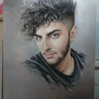 هدیه تولد ولنتاین نقاشی چهره طراحی چهره سیاهقلم