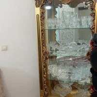 بوفه چوبی طلایی|بوفه، ویترین، کنسول|سهند, |دیوار