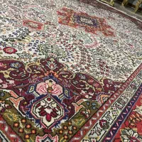 یک جفت فرش طبیعی دست بافت کرمان قلم اصفهان|فرش|میاندوآب, |دیوار
