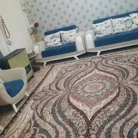 مبل راحتی ۷ نفره به همراه ۲عدد عسلی شیک در حد نو|مبلمان خانگی و میز عسلی|وحیدیه, |دیوار