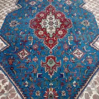 فرش دسباف قبا آذرشهر رنگ فیروزه ای اندازه2در3.15|فرش|خوی, |دیوار