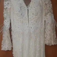 لباس مجلسی گیپور و سنگ دوزی شده