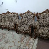مبل سلطنتی ۹نفره به همراه میز عسلی|مبلمان خانگی و میز عسلی|دزفول, |دیوار