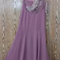 لباس مجلسی با گلهای پنلی|لباس|مهدی شهر, |دیوار