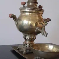 سماور برنجی ذغالی ۴لیتری|سماور، چایساز، قهوهساز|اهواز, بهزاد شهر|دیوار