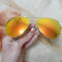 عینک خلبانی شیشه طلایی ری بن|زیورآلات و اکسسوری|اصفهان, امامزاده اسماعیل|دیوار