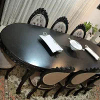 میز نهارخوری چوب اصل سلطنتی ۸ نفره