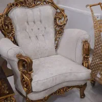 مبل چوبی استیل ۷نفره همراه ناهار خوری ۴نفره|مبلمان خانگی و میز عسلی|تهران, نعمتآباد|دیوار