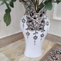 گل مخملی حدودی ۲۲تا با گلدان سرامیکی|گل مصنوعی|پاکدشت, حصار امیر|دیوار