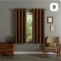 دوتا پرده کتان پانچی نو استفاده نشده