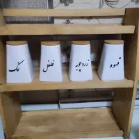 استند پاسماوری چوبی سه طبقه|آب‌چکان و نظم‌دهنده ظروف|تهران, نازی‌آباد|دیوار