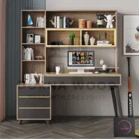 میز تحریر فوق لوکس با نور پردازی.LED  ( درنا چوب )