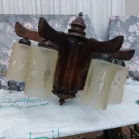 لوستر چوبی