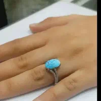 انگشتر نقره زنونه فیروزه نیشابوری|جواهرات|نیشابور, محله میدان باغات|دیوار