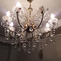 لوستر۸شاخه قدیمی|لوستر و چراغ آویز|اسلام‌شهر, شهرک واوان|دیوار