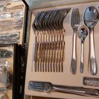 سرویس قاشق و چنگال تمام استیل خارجی