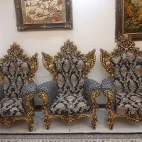 مبل ۱۱نفره استیل چوب گردو|مبلمان خانگی و میز عسلی|شهریار, اسدآباد|دیوار