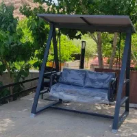 مبلمان باغی / تاب باغی و ریلکسی /چتر چراغدار|مبلمان خانگی و میز عسلی|بندرعباس, |دیوار