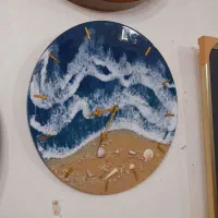 ساعت دیواری برجسته دریا اک