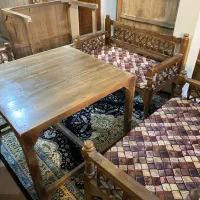 میز صندلی چوبی سنتی|میز و صندلی غذاخوری|اردبیل, |دیوار