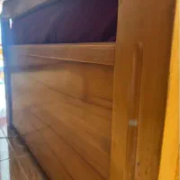 تخت یکنفره چوبی سالم و محکم|تخت و سرویس خواب|گرگان, |دیوار