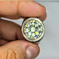 انگشتر دست‌ساز قلم زنی موزانایت|جواهرات|تهران, یوسف‌آباد|دیوار