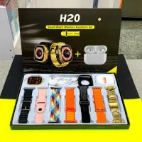 پک ساعت هوشمند اپل واچ اولترا طلایی + ایرپاد پرو